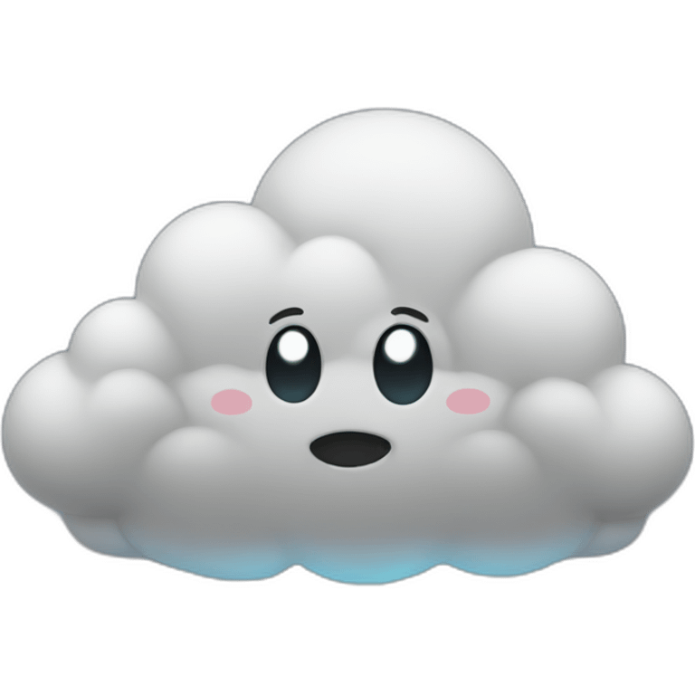 Cute storm cloud emoji