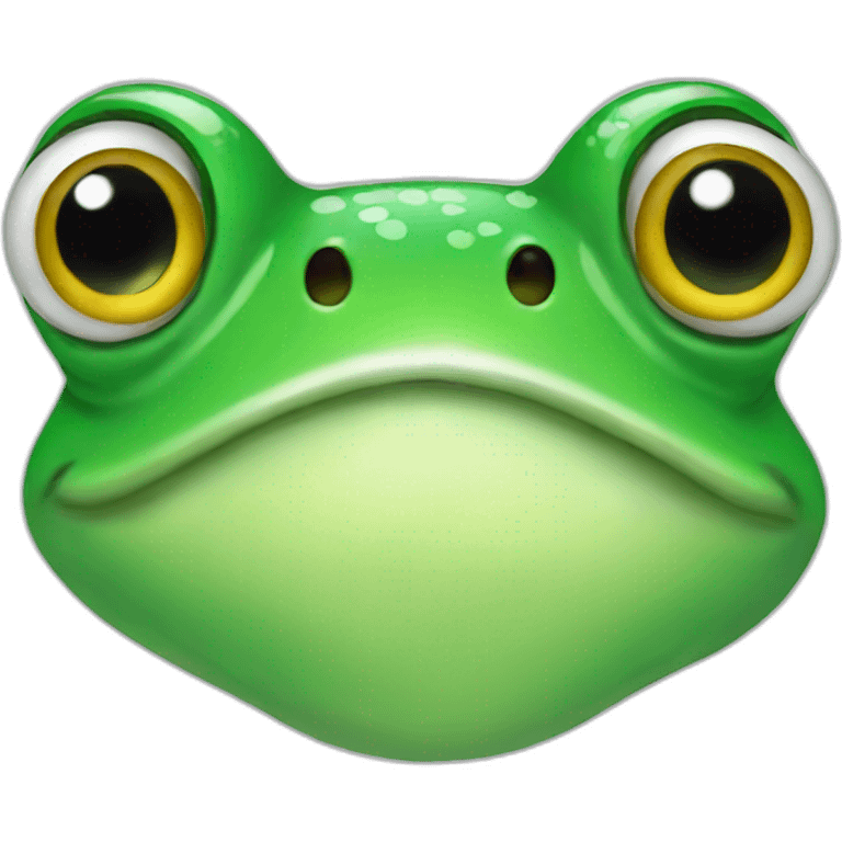 Frog with a mustache emoji