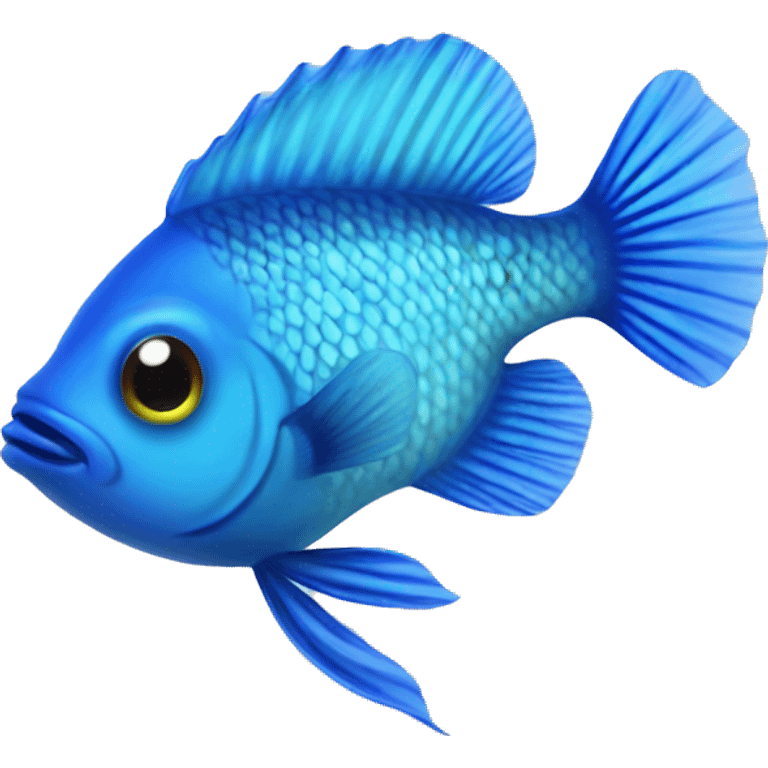 Blue damsel fish emoji