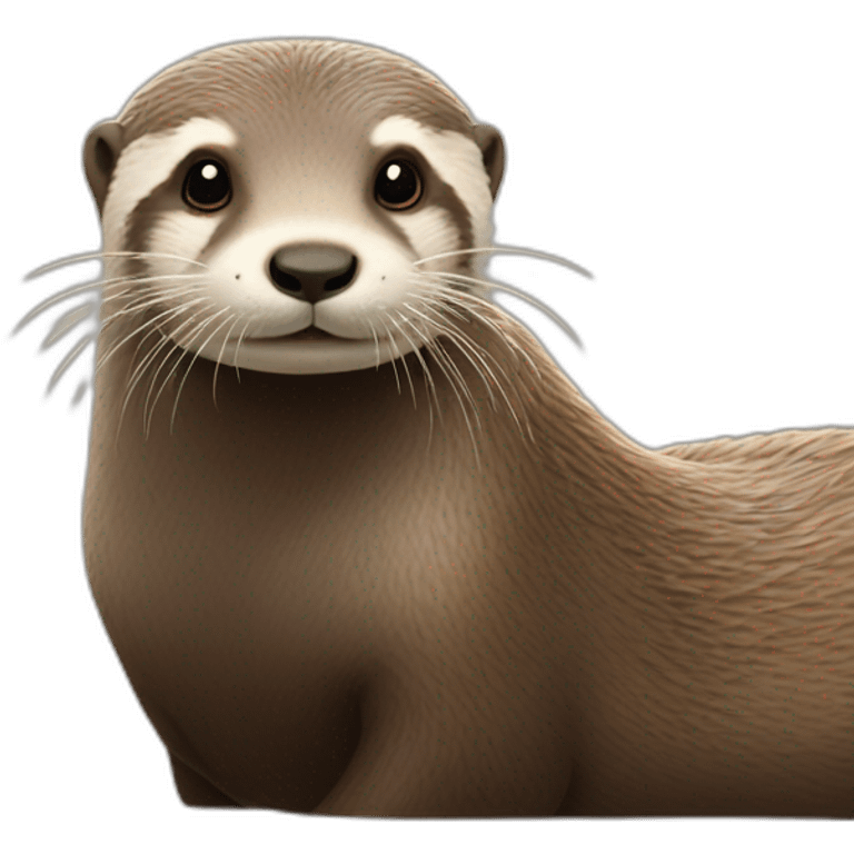 Loutre sur un mouton emoji