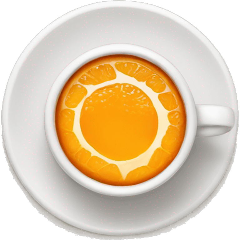 Coffe with orange’s  emoji