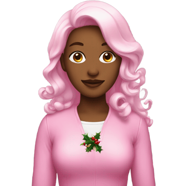 pink christmas  emoji