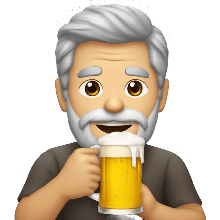 Lula segurando um copo de cerveja  emoji