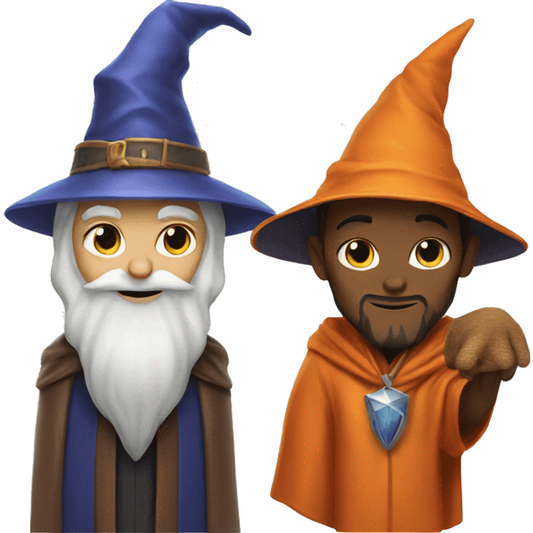 wizard and fox emoji