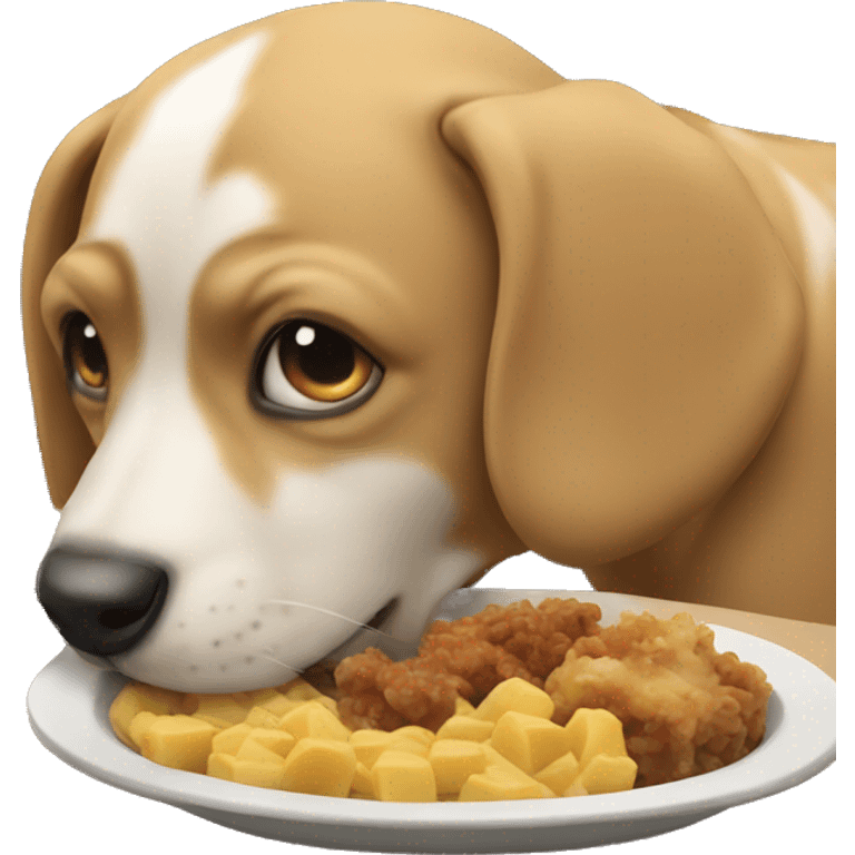 Dog eating emoji