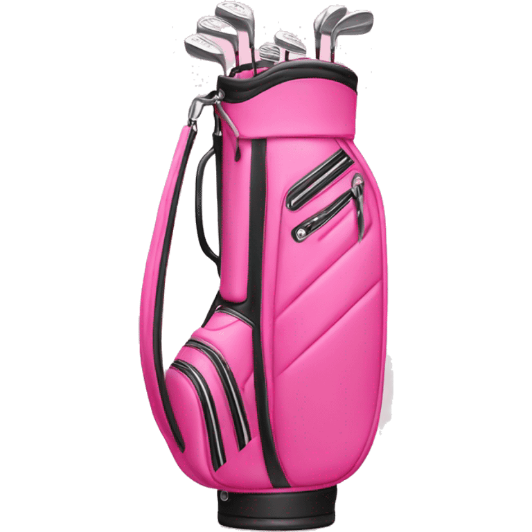 Pink golf bag emoji