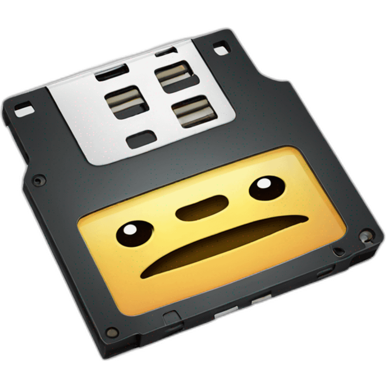 grinning retro floppy disk emoji