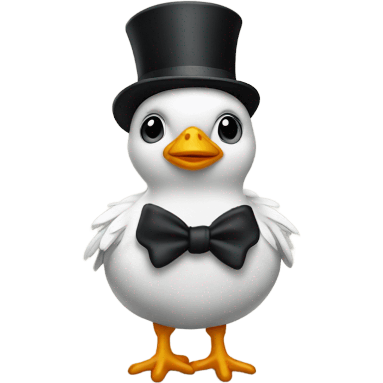 Chick with top hat  emoji