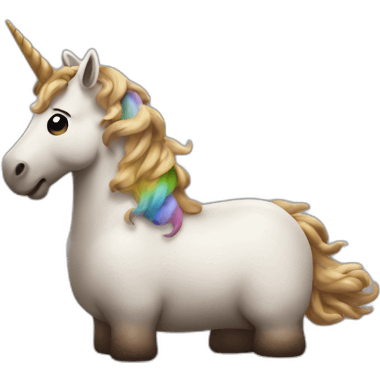 unicorn made of poop emoji