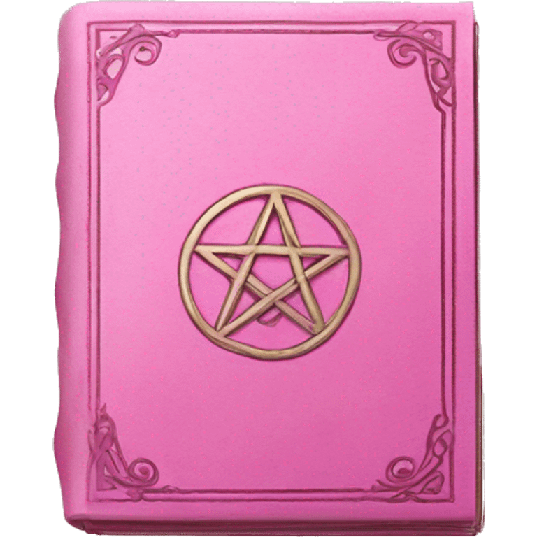 Grimoire book of spells pink emoji