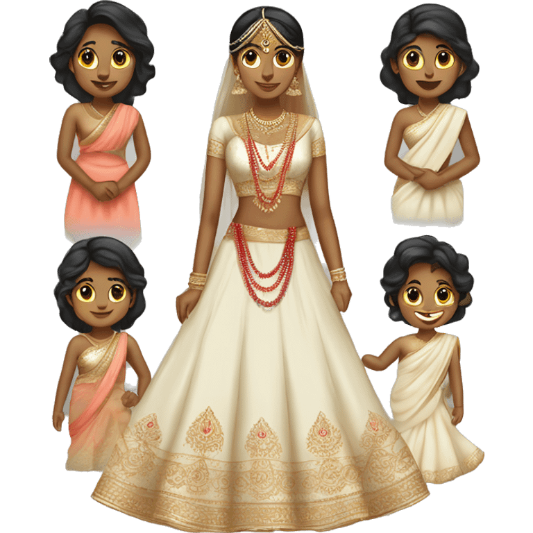 Indian wedding dresses and brides desi emoji