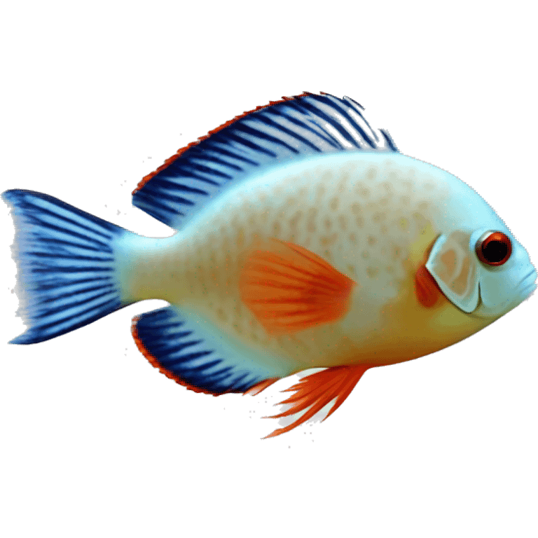 discus fish emoji