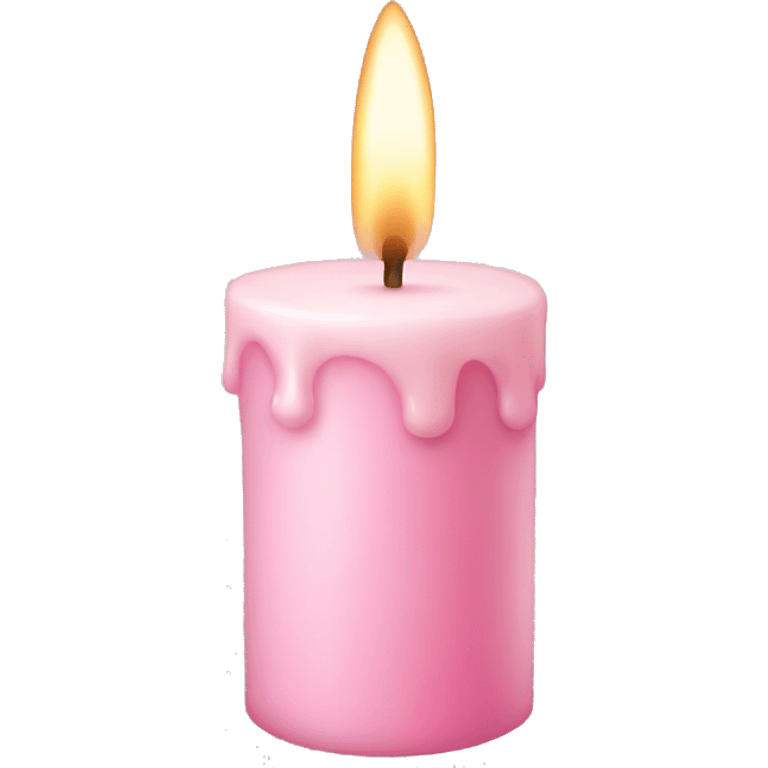 light pink candle emoji