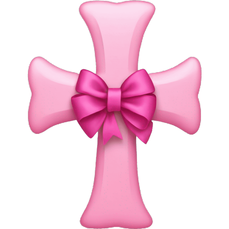 CROSS WITH PINK BOW emoji