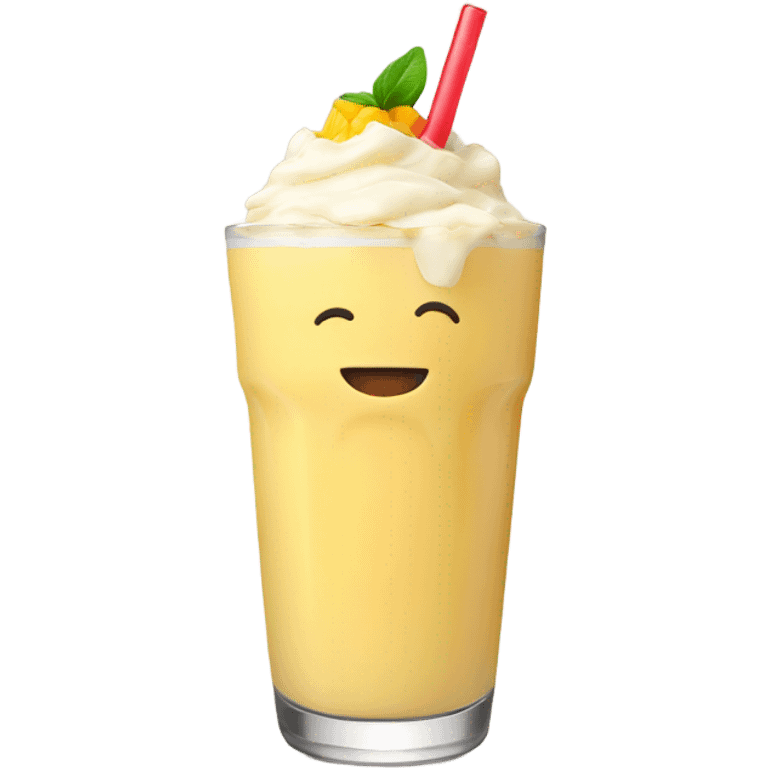 A mango milkshake  emoji