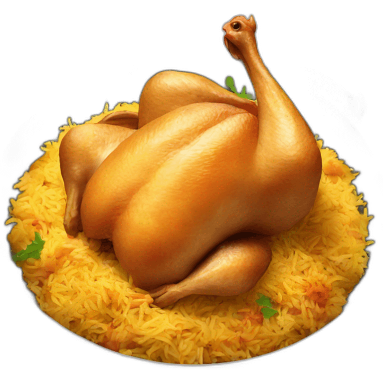 Chicken biryani emoji