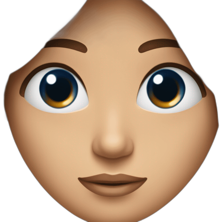 Femme brune au yeux marron embrasse un homme brun au yeux bleu emoji