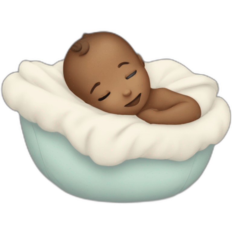 The newborn surrounded by stars emoji