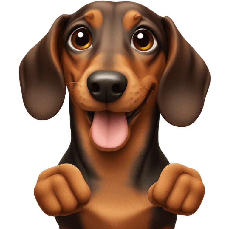 Dachshund giving thumbs up emoji