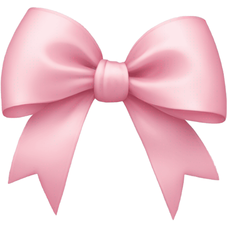 light pink ribbon bow emoji