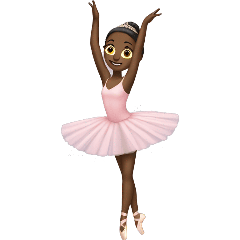 Use this ballerina, but put a black graduation cap emoji