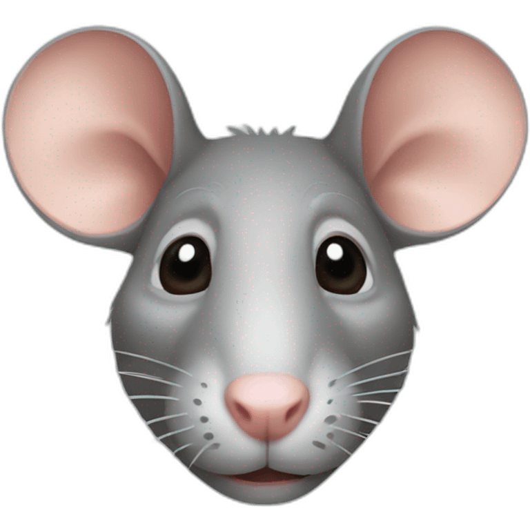 Realistic rat emoji