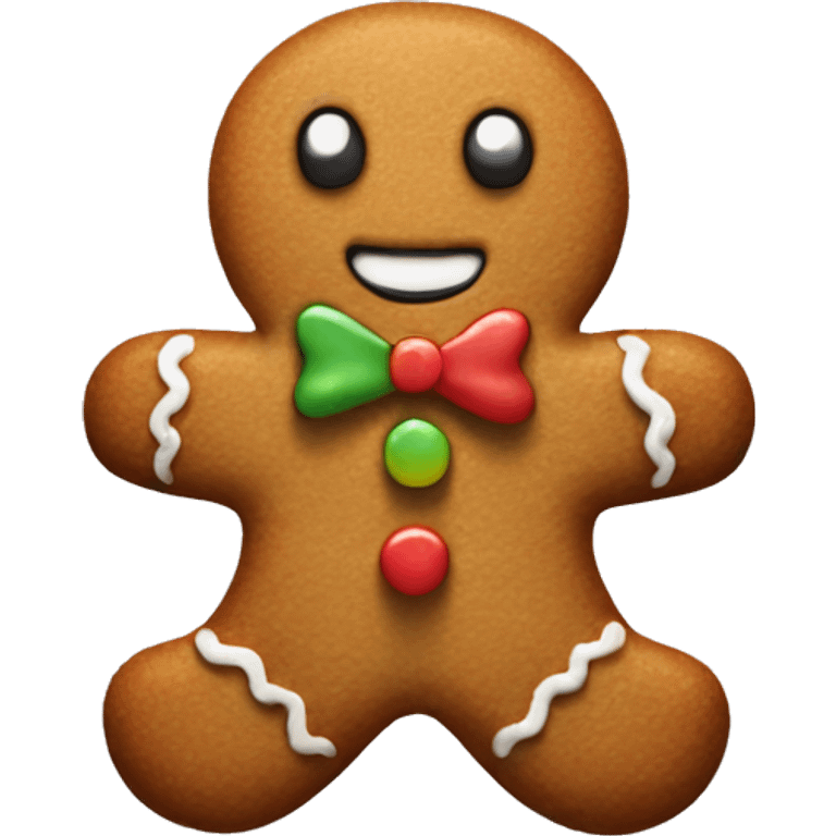 gingerbread man emoji