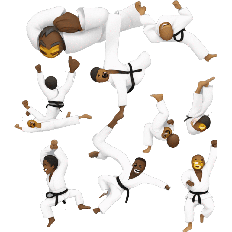 Jujitsu shenanigans people doing backflips emoji