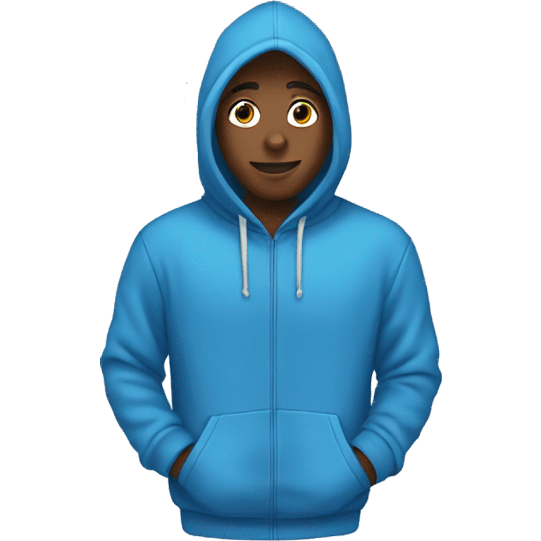 Blue hoodie emoji