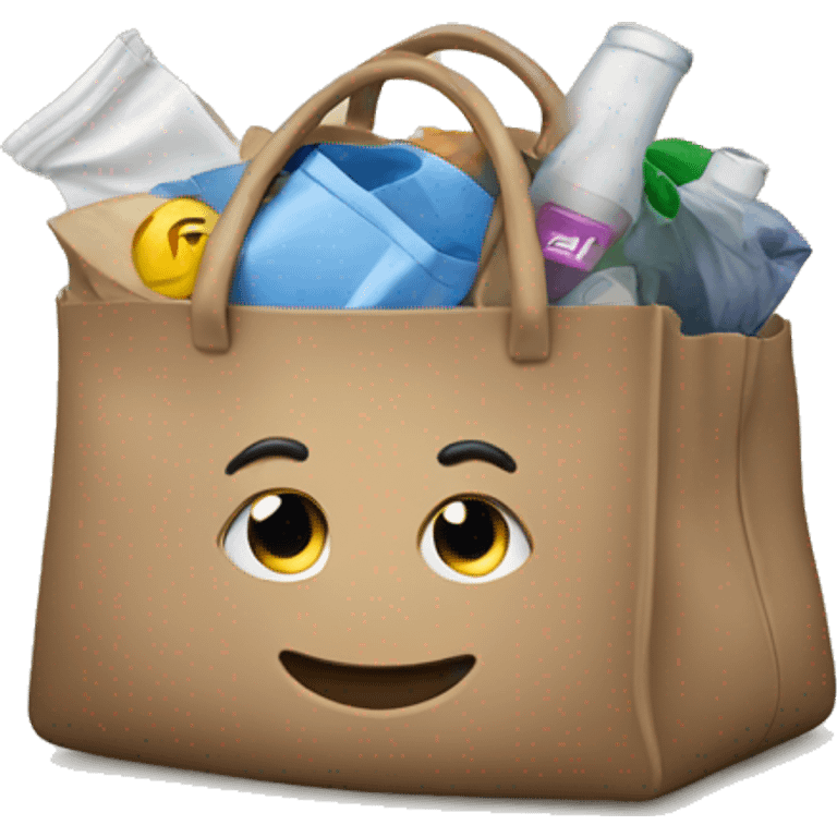 Bag filled with items emoji