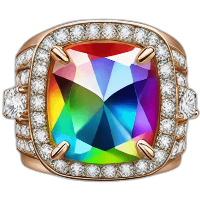 Jonathan Toews as rainbow diamond ring emoji