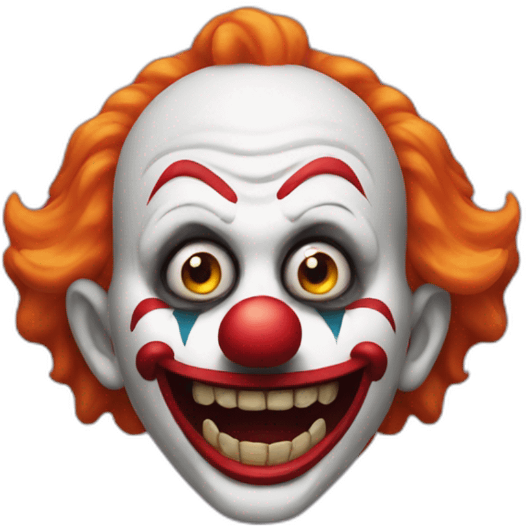 Scary clown emoji