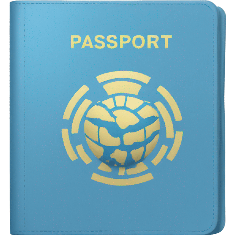 passport with blue cover emoji