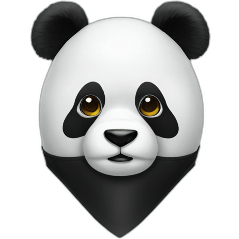 panda with a mask on emoji