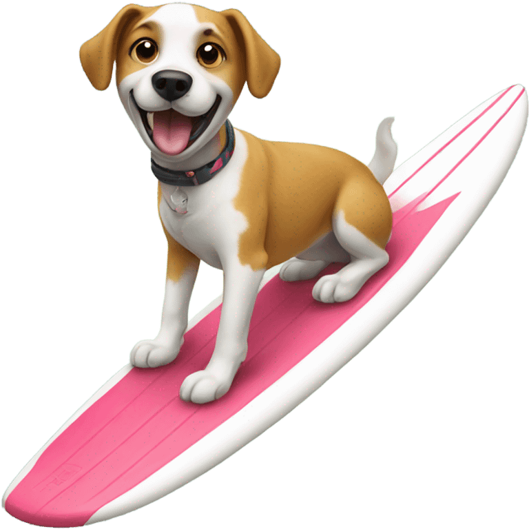 Surfing dog emoji