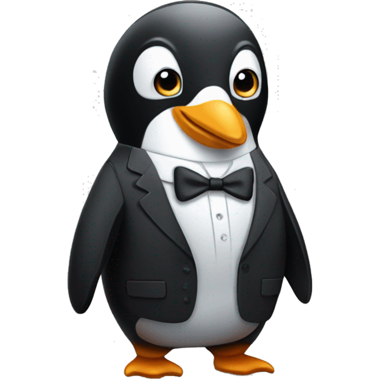 Penguin in suit  emoji