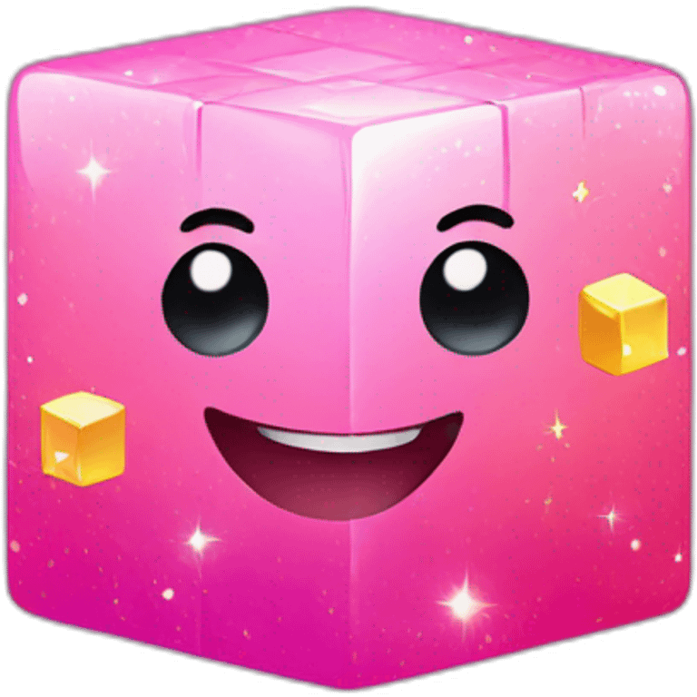 cubes with sparkles emoji