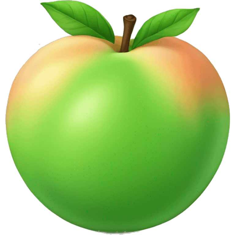 green peach emoji