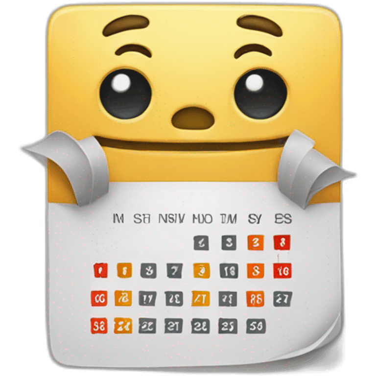 Calendario emoji