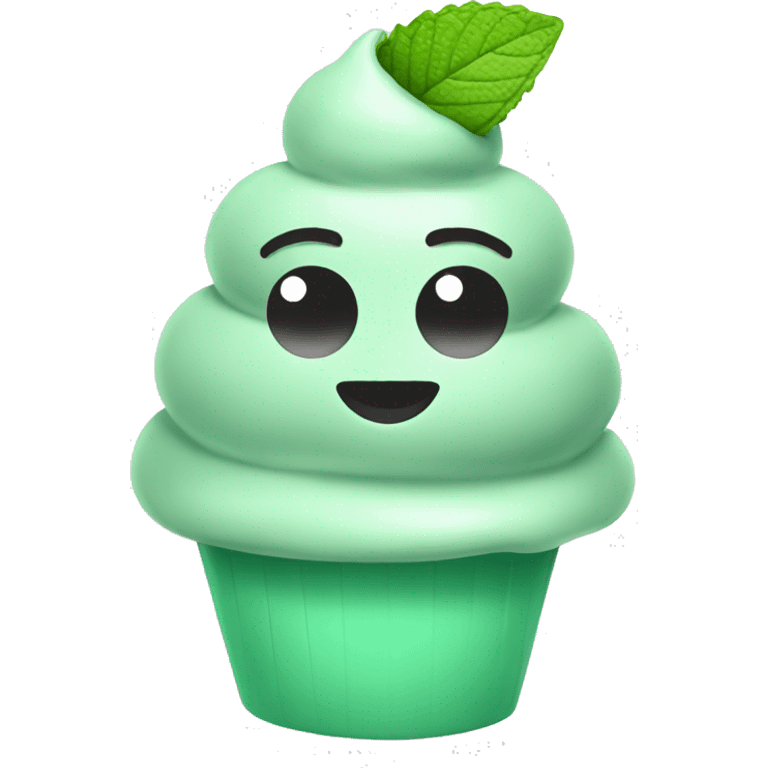 mint chip ice cream emoji