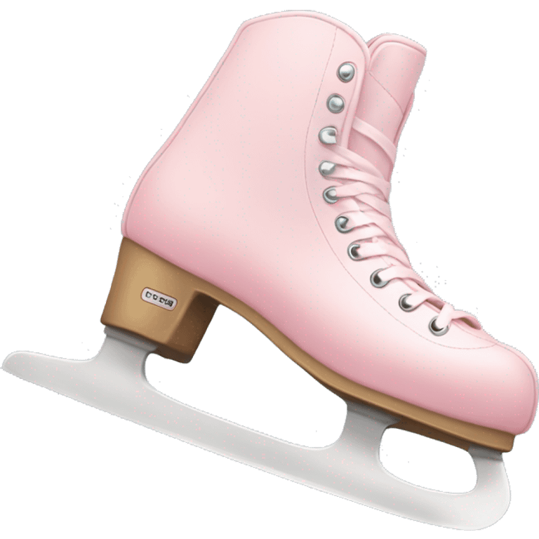 pastel pink ice skates emoji