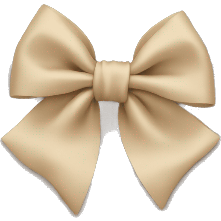 bow beige emoji