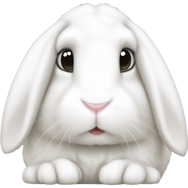 white bunny lop  emoji