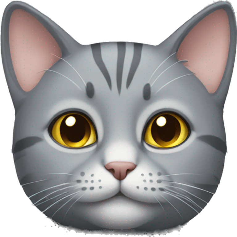 Gray cat emoji