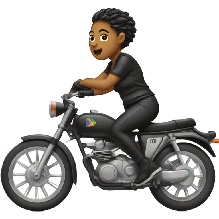 Dyke on a bike emoji