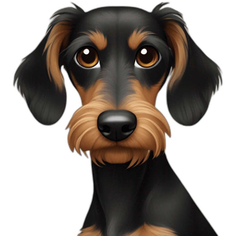 Terrier-dachshund-wire-hair-black-tan emoji