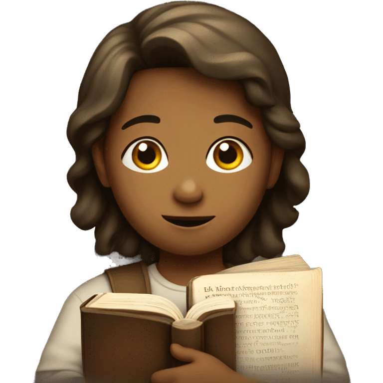 Child with a Bible emoji