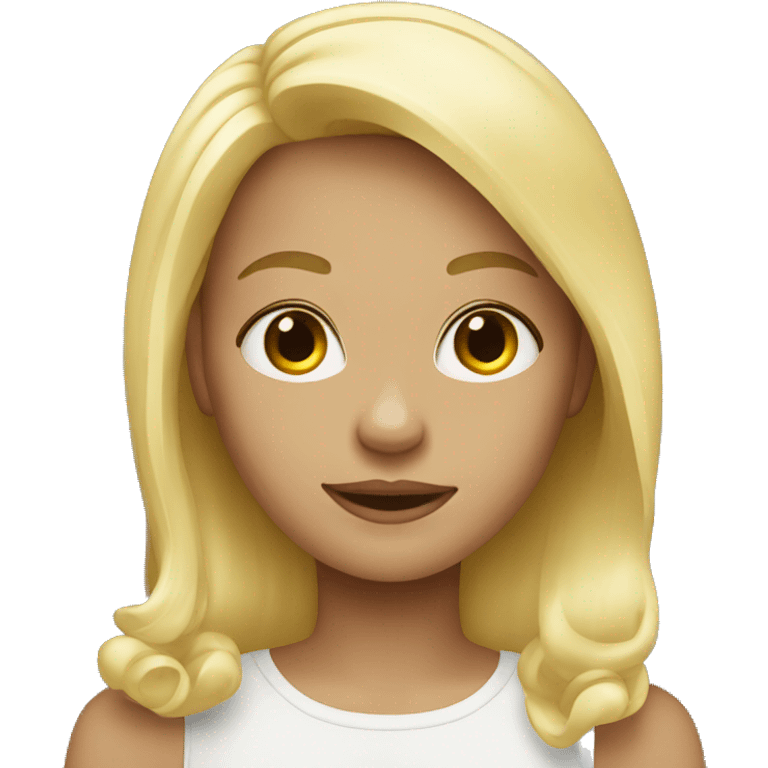 blonde girl  emoji