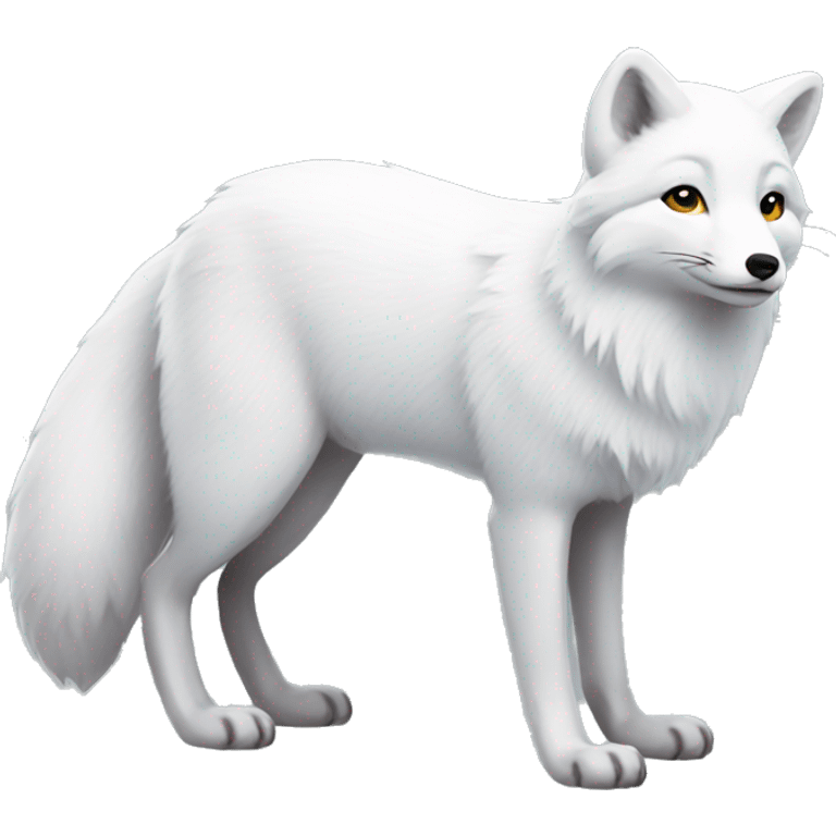 Arctic Fox full body emoji