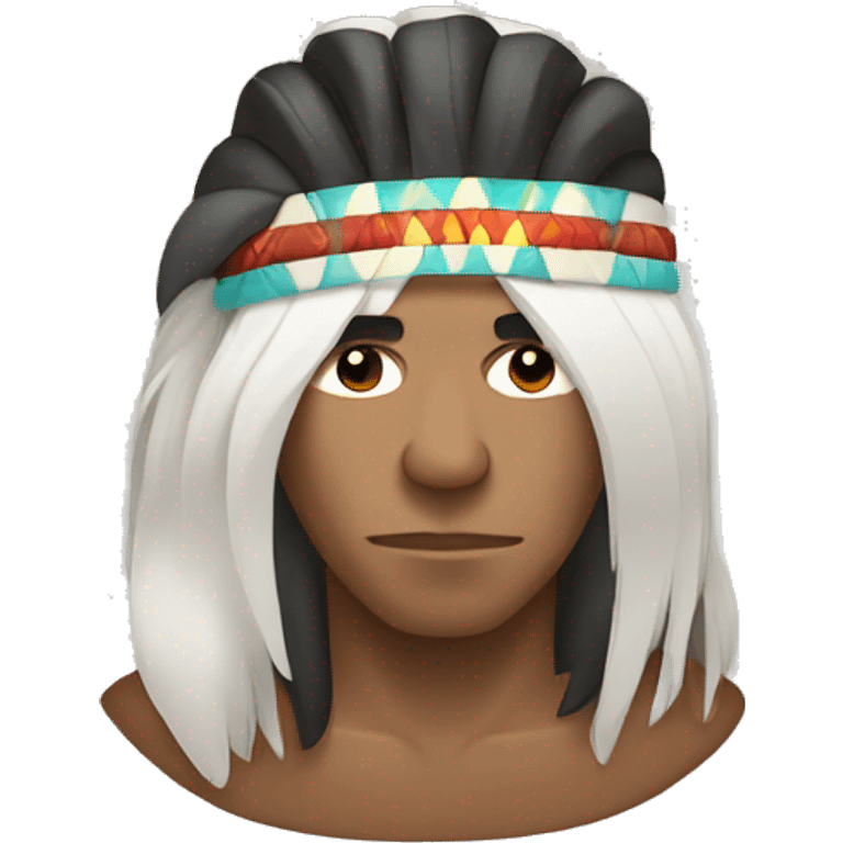 25% native american man 75% white man gambling  emoji